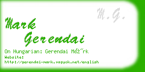 mark gerendai business card